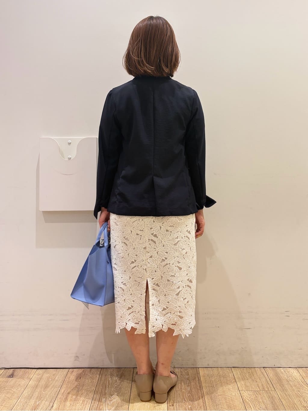 YUKOさんの「index｜《再入荷》ダブルブレストテーラードジャケット【接触冷感／吸水速乾／イージーアイロン／防シワ／洗濯機O」を使ったコーディネート