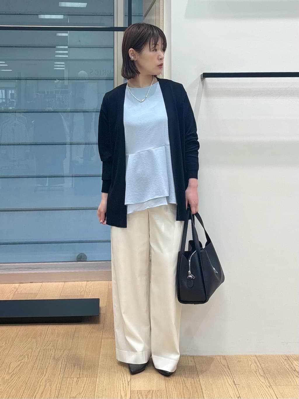 asamiさんの「INDIVI｜ランダムパール調ネックレス」を使ったコーディネート