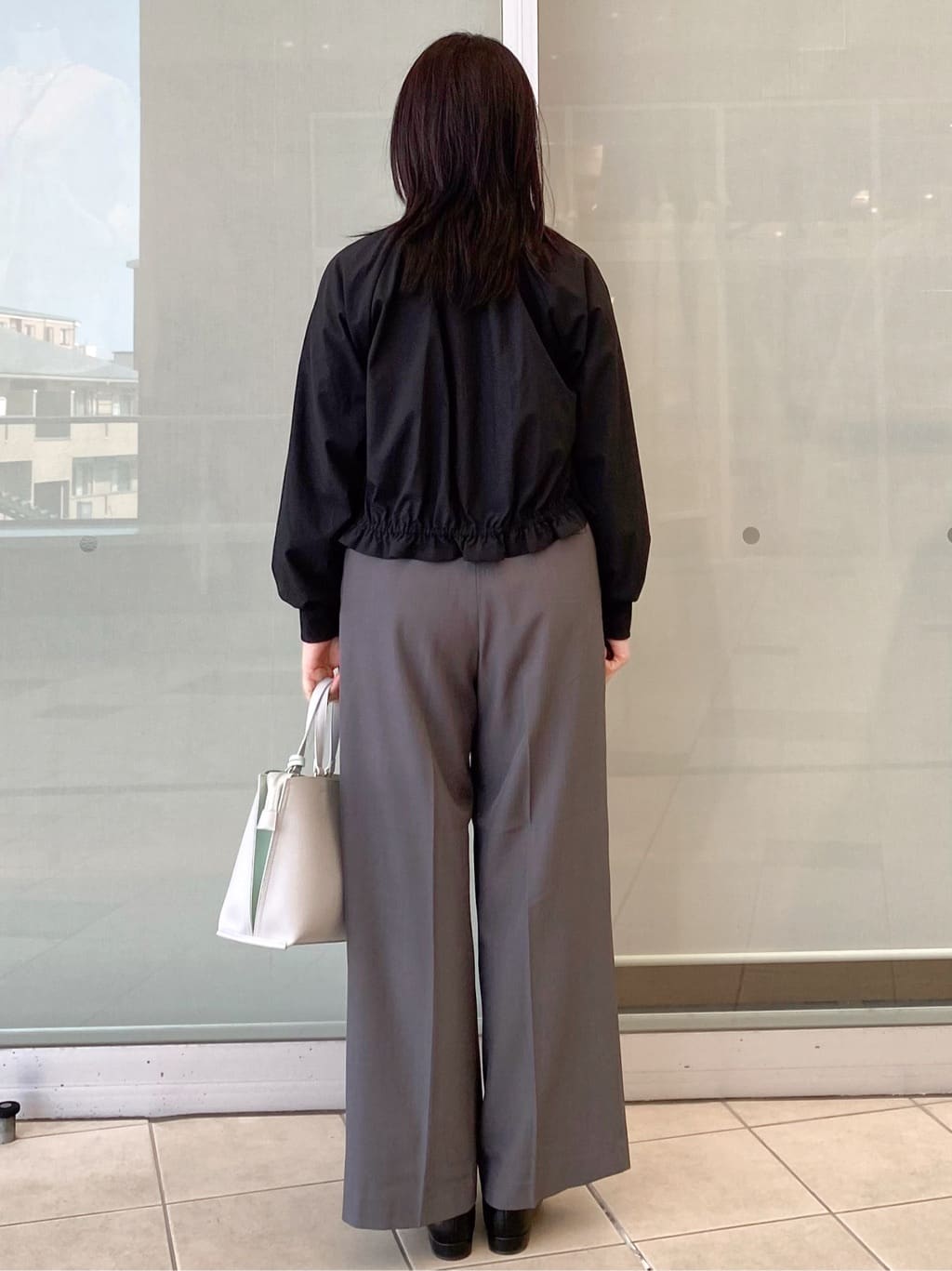 Jeanさんの「OPAQUE.CLIP｜接触冷感ノーカラーブルゾン【洗濯機OK／防シワ】」を使ったコーディネート