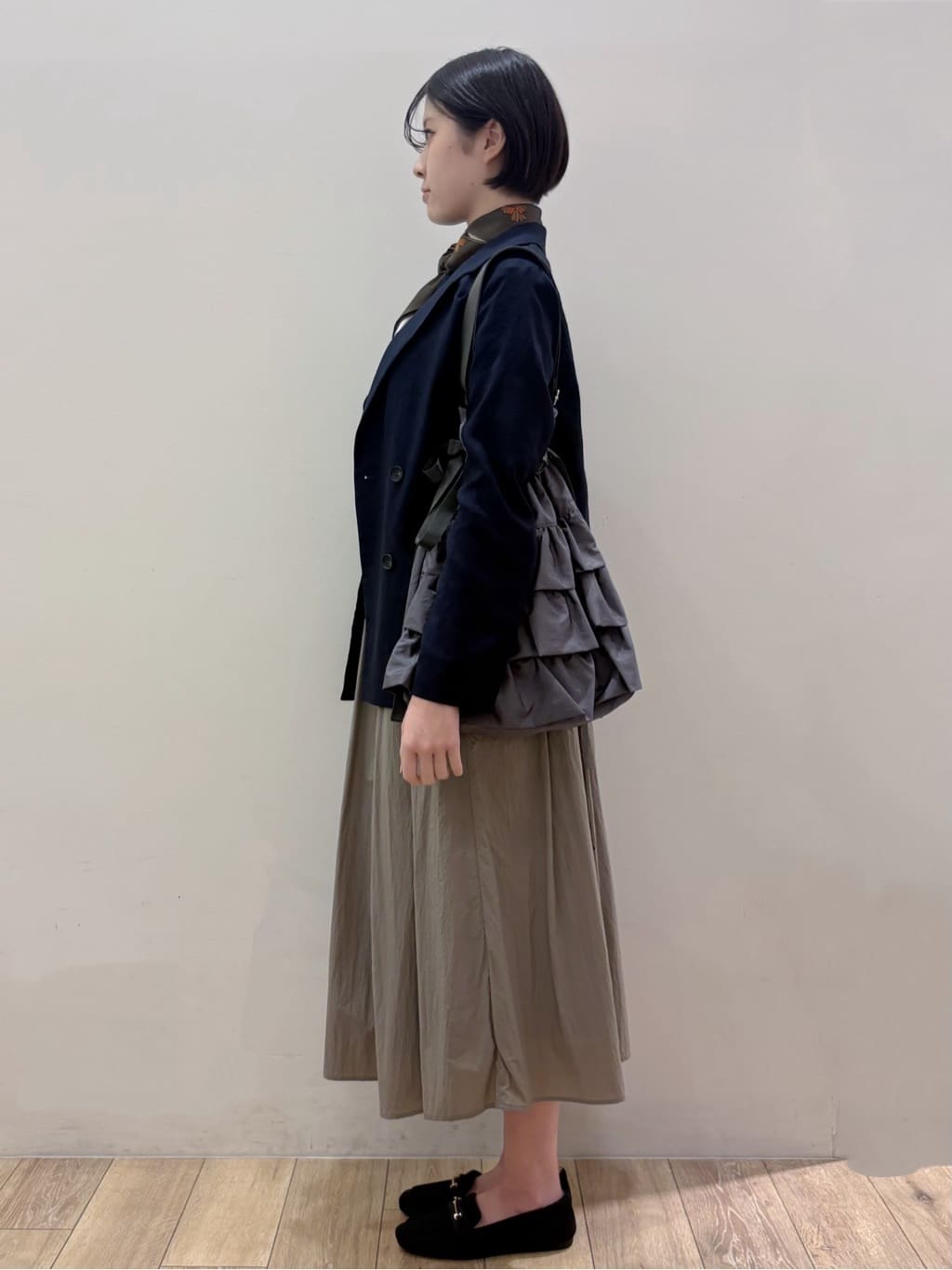RINさんの「OPAQUE.CLIP｜【UV／接触冷感】ダブルブレストジャケット《防シワ加工／洗える》」を使ったコーディネート