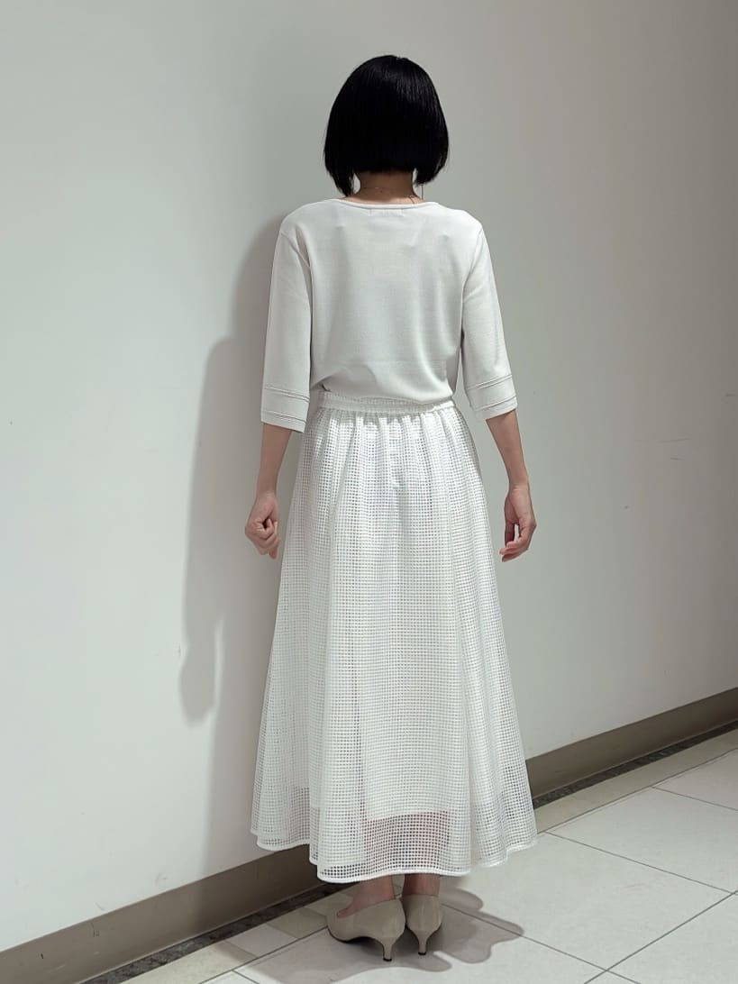 環さんの「UNTITLED｜【洗える/清涼感】袖スリットニットプルオーバー」を使ったコーディネート