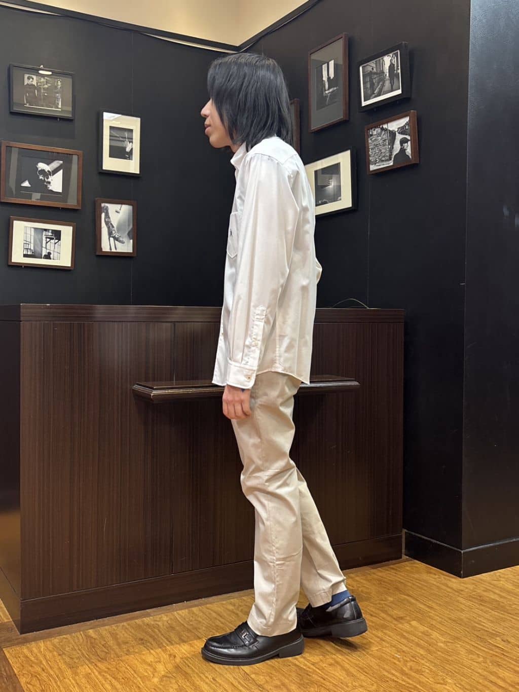 moritaさんの「TAKEO KIKUCHI｜リネンライクカルゼ リブブルゾン」を使ったコーディネート