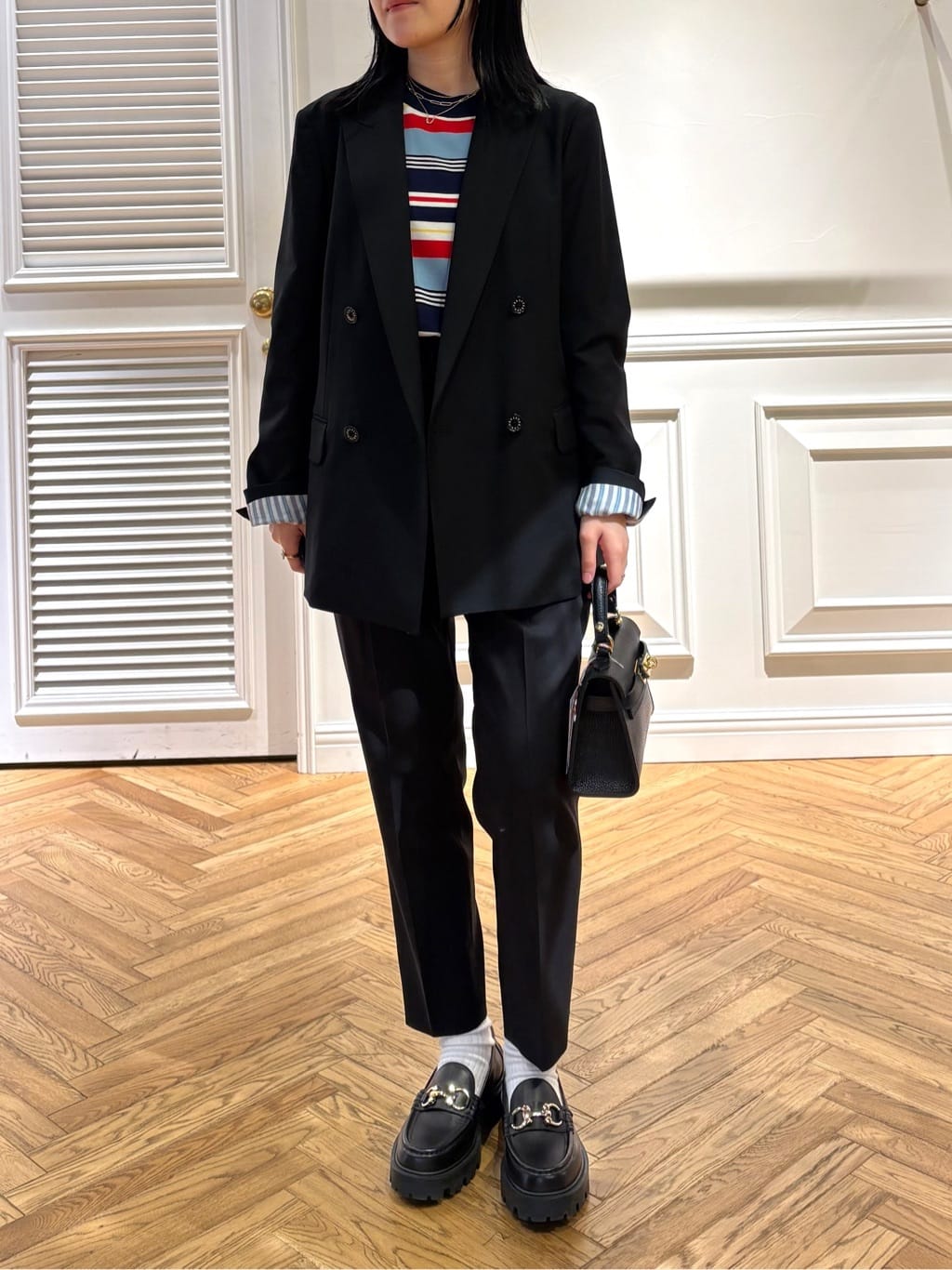 cocoさんの「DRESSTERIOR｜【ウォッシャブル】コットンリネン テーパードパンツ」を使ったコーディネート