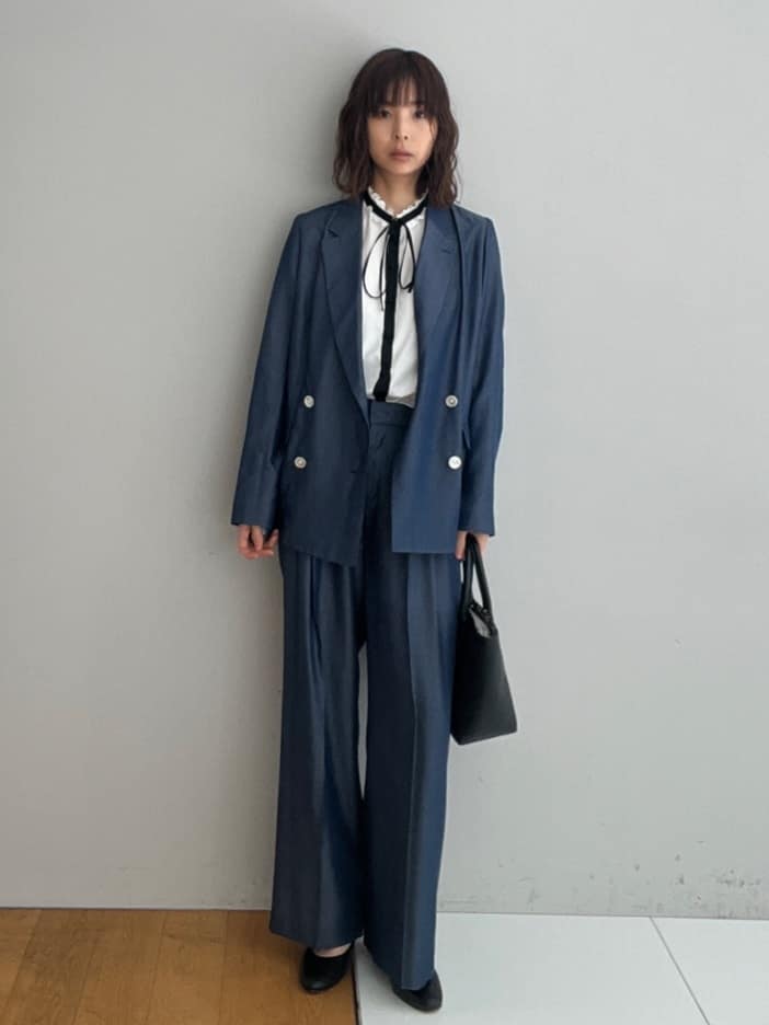 misaさんの「DRESSTERIOR｜【otonaMUSE5月号掲載/セットアップ可】テンセルデニムダブルジャケット」を使ったコーディネート