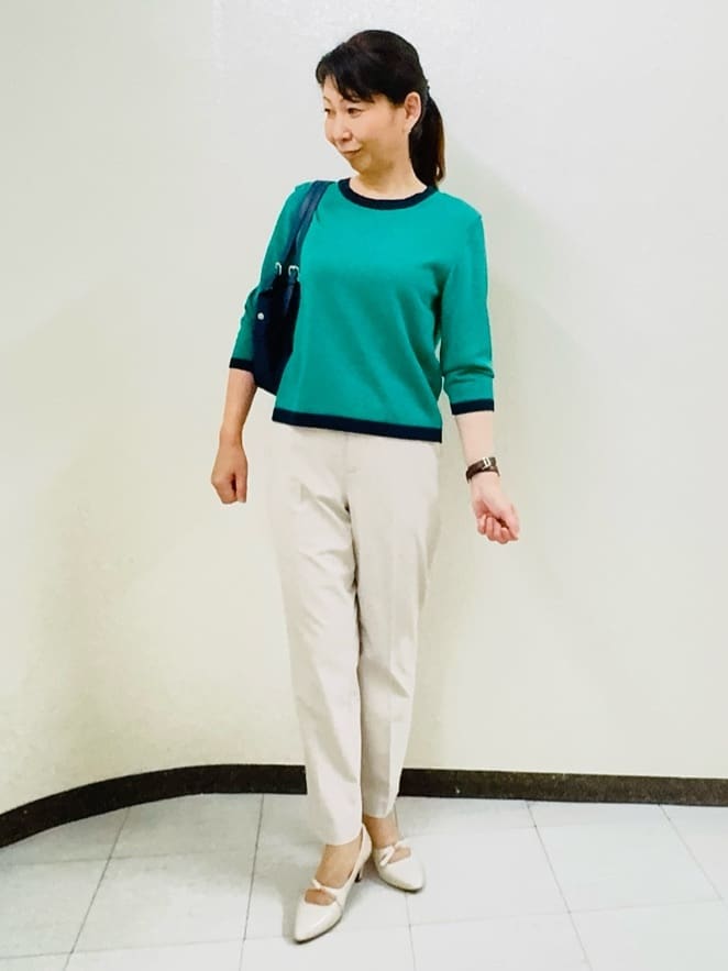 ⭐︎Eimi⭐︎さんの「Reflect｜【アンサンブル可】バイカラーニット」を使ったコーディネート