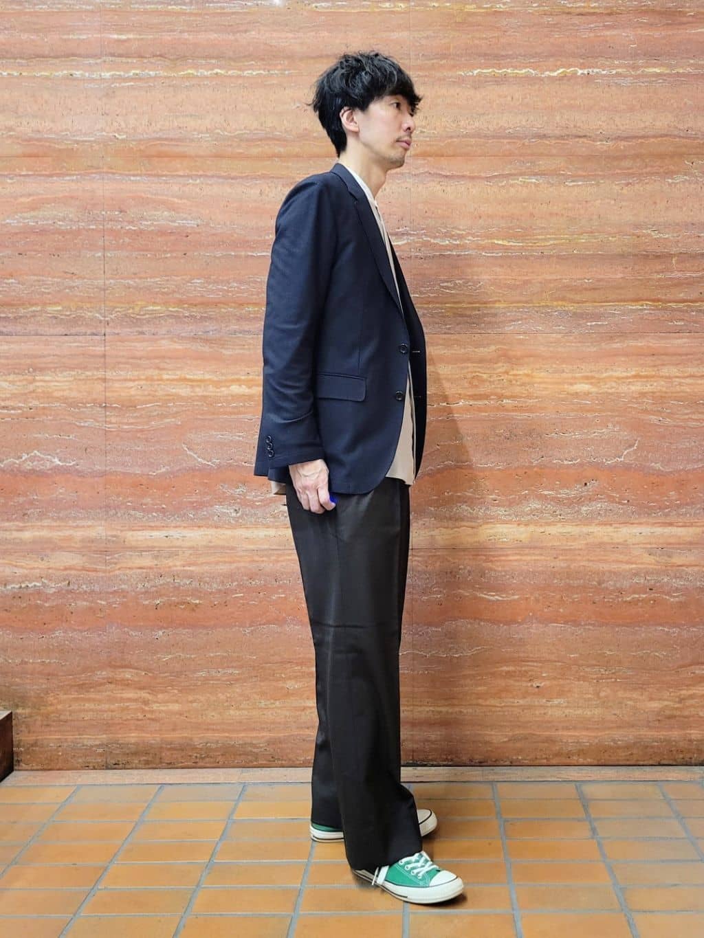 piroyaさんの「TAKEO KIKUCHI｜【抗菌防臭】CALCULO（R）ジャージ ジャケット」を使ったコーディネート