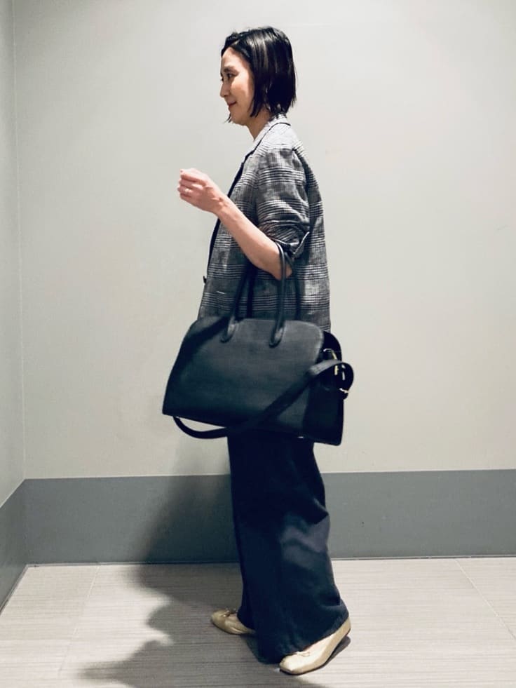 Furuさんの「DRESSTERIOR｜【セットアップ可/ウォッシャブル】ストレッチ裏毛ハーフスリーブプルオーバー」を使ったコーディネート