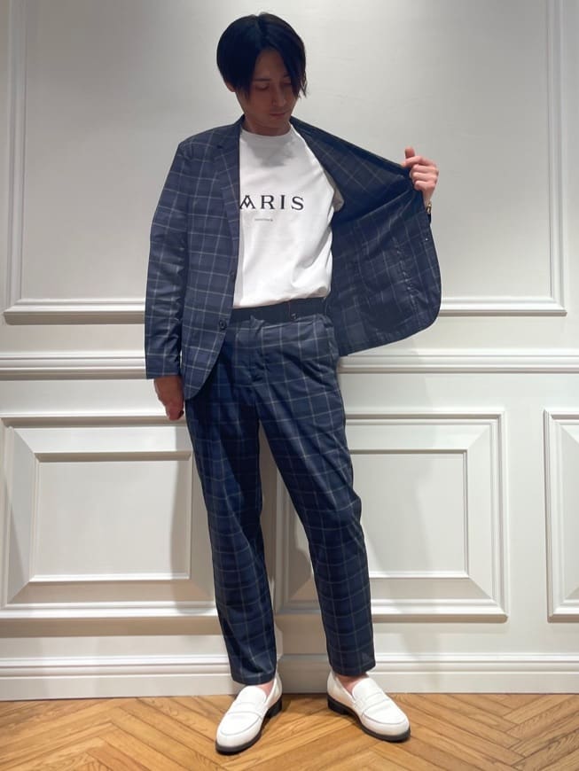 橋本さんの「DRESSTERIOR｜【接触冷感／抗菌防臭／消臭】ICE CLEAR COTTON NINEストリートTシャツ」を使ったコーディネート