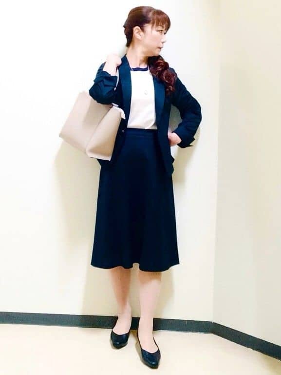花さんの「Reflect｜【SS-4Lサイズ／UVカット／接触冷感】匠ジャケット／ベーシックテーラード」を使ったコーディネート