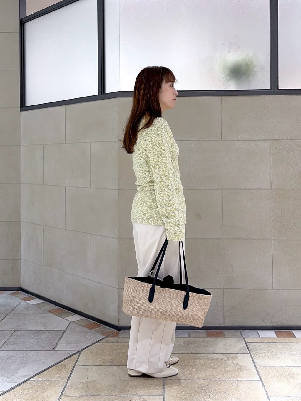 よねさんの「INDIVI｜ブークレポロニット」を使ったコーディネート