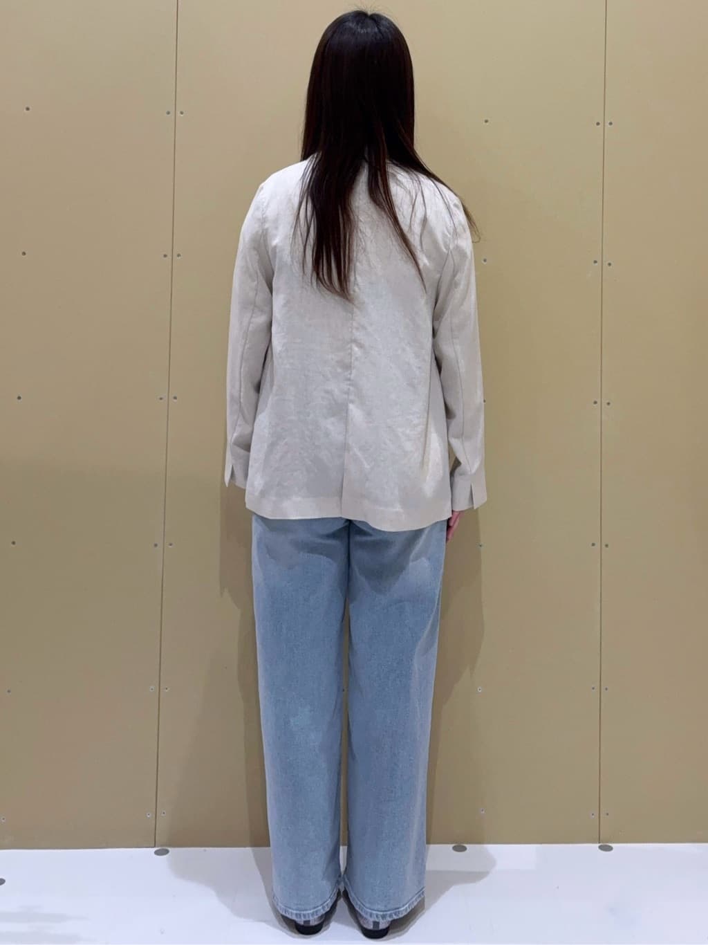EMIRIさんの「OPAQUE.CLIP｜【UV／接触冷感】ダブルブレストジャケット《防シワ加工／洗える》」を使ったコーディネート