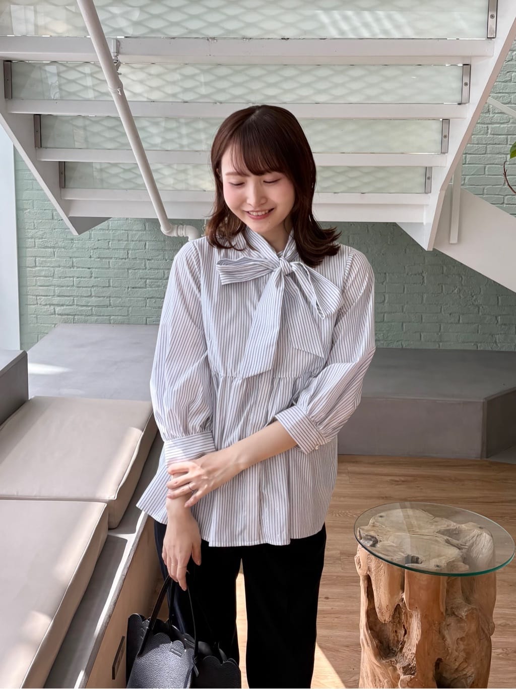 みさかさんの「index｜【着丈選べる】Everyday！ひんやりテーパードパンツ《吸水速乾／透け防止／洗濯機OK／XS～LL」を使ったコーディネート