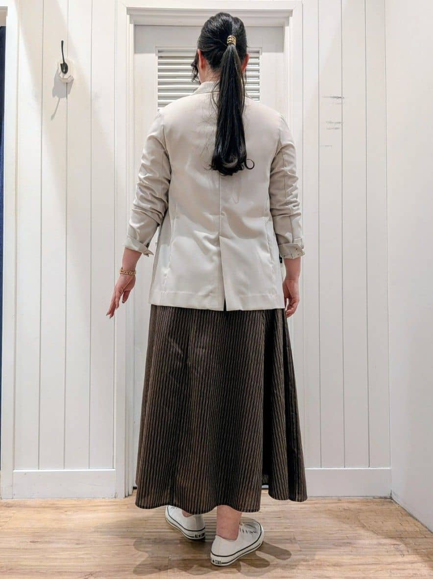 ayakaさんの「Dessin｜【洗える】後ろボタンニットプルオーバー七分袖」を使ったコーディネート