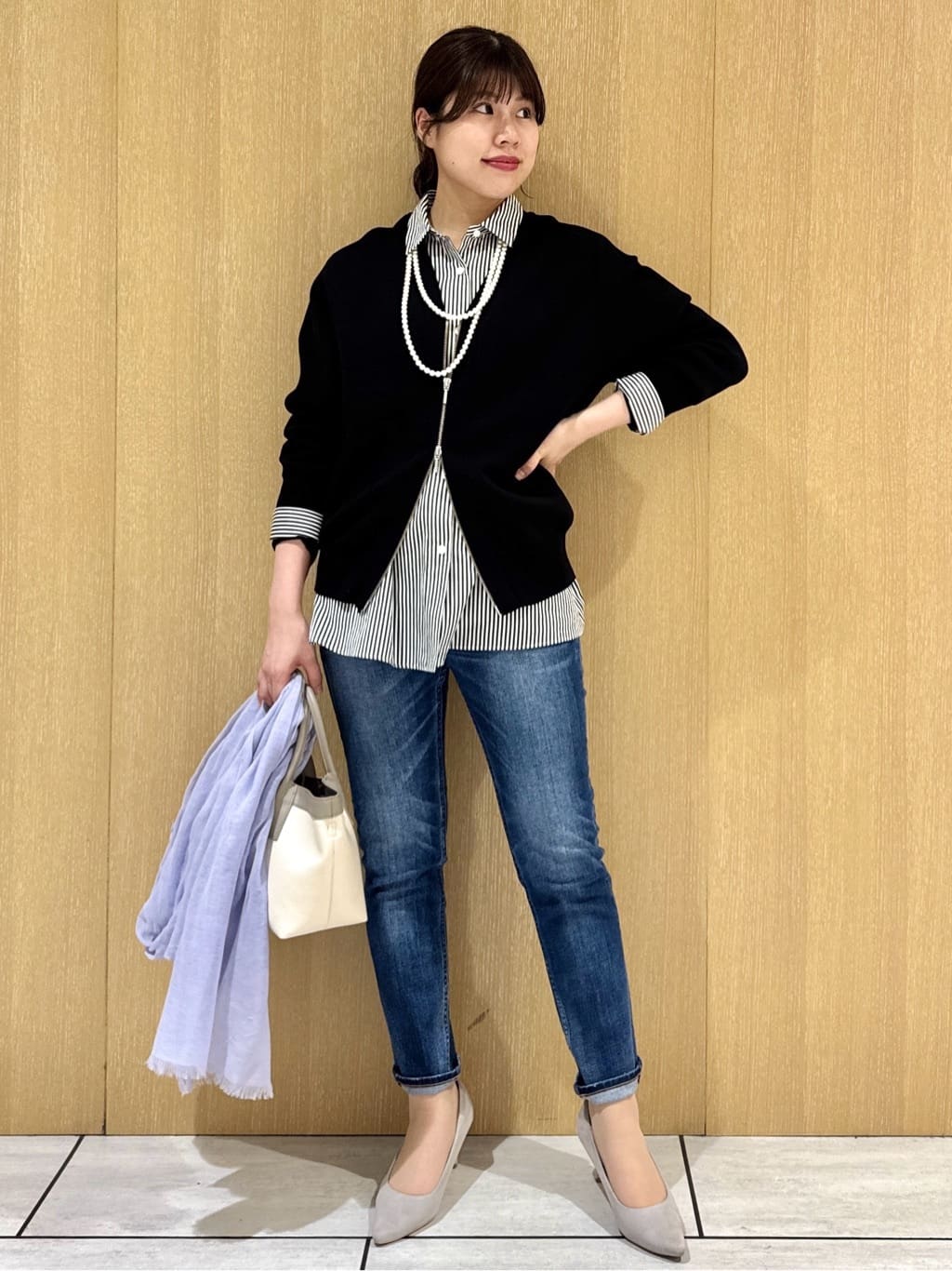 nanaさんの「UNTITLED｜【Healthy DENIM&times;UNTITLED】別注 R Mrytle（リマートル）テーパードデニム」を使ったコーディネート