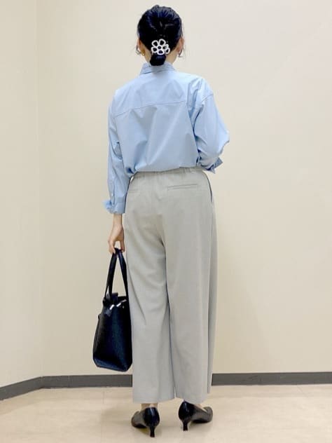  beni_gingerさんの「Reflect｜【羽織りにも◎】タイプライタービッグシャツ」を使ったコーディネート