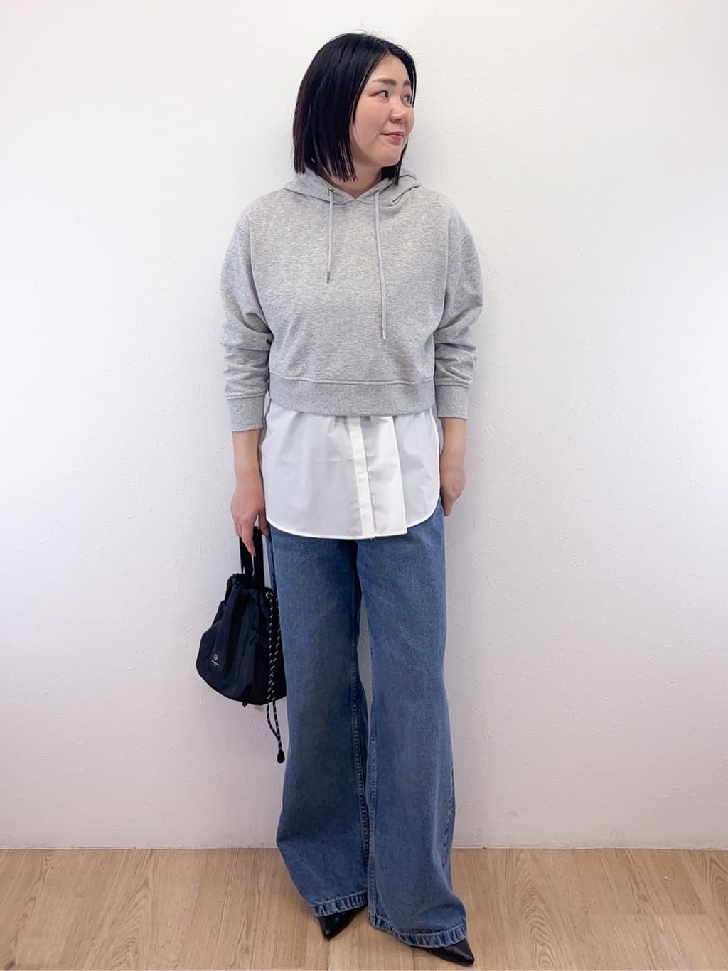 Takeさんの「OPAQUE.CLIP｜ショート裏毛フーディ【洗濯機OK】」を使ったコーディネート