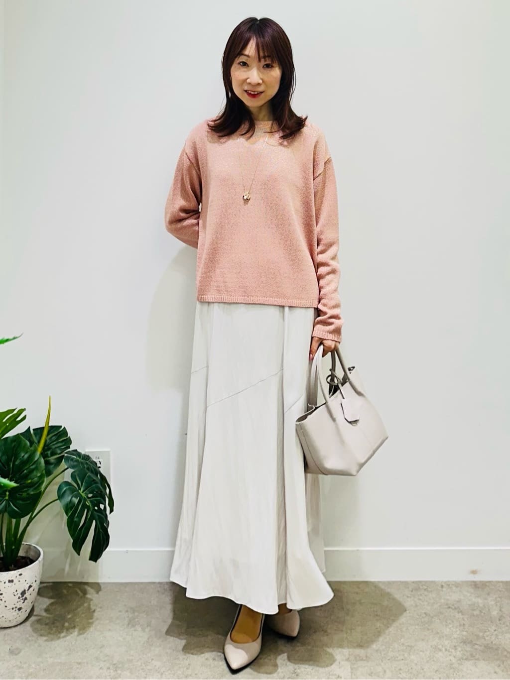 Miwaさんの「UNTITLED｜◆【洗える/光沢感】ファンシーヤーンニット」を使ったコーディネート