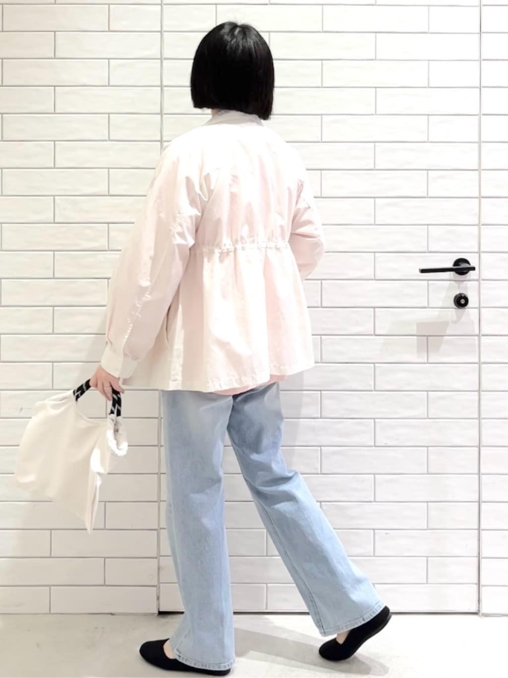 しおりさんの「OPAQUE.CLIP｜撥水スタンドZIPブルゾン【洗濯機OK／UVケア／花粉対応】」を使ったコーディネート