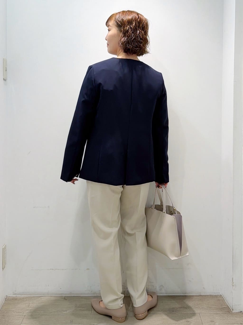 sumicaさんの「OPAQUE.CLIP｜《通勤／セットアップ対応》 Vネックジャケット／ダブルクロス【洗濯機OK】」を使ったコーディネート