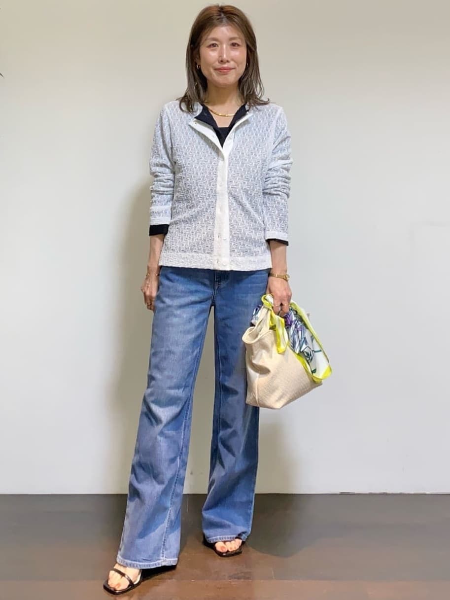 tomoさんの「UNTITLED｜◆【シアー】ストレッチレースカーディガン」を使ったコーディネート