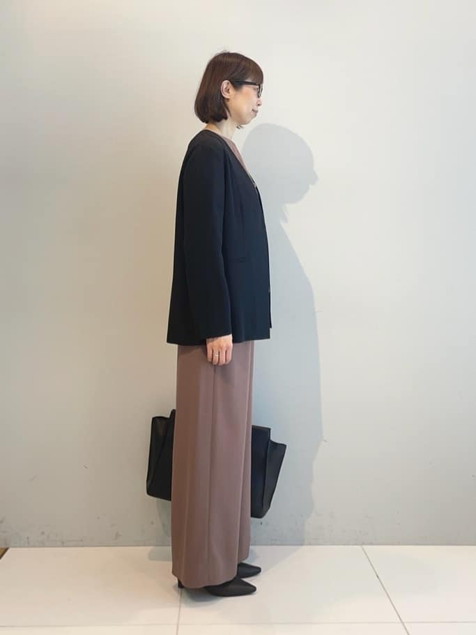 murayamaさんの「INDIVI｜【接触冷感／透湿／着る日傘】ノーカラージャケット」を使ったコーディネート
