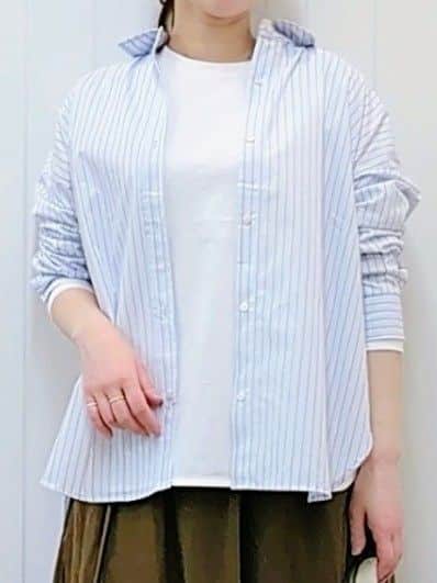 itoさんの「Dessin｜【洗える】シャツテールロングTシャツ」を使ったコーディネート