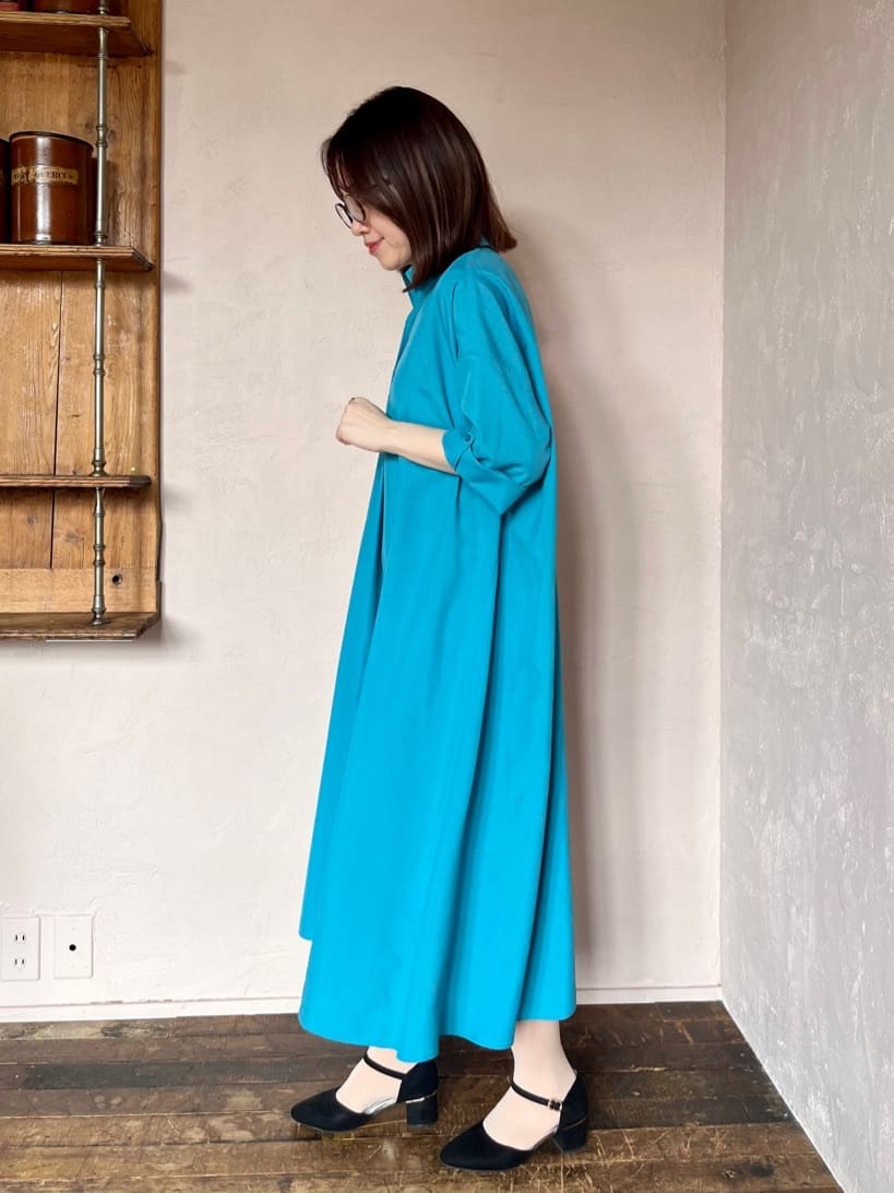 saoriさんの「【UV／冷感／速乾】麻調合繊スキッパーワンピース」を使ったコーディネート
