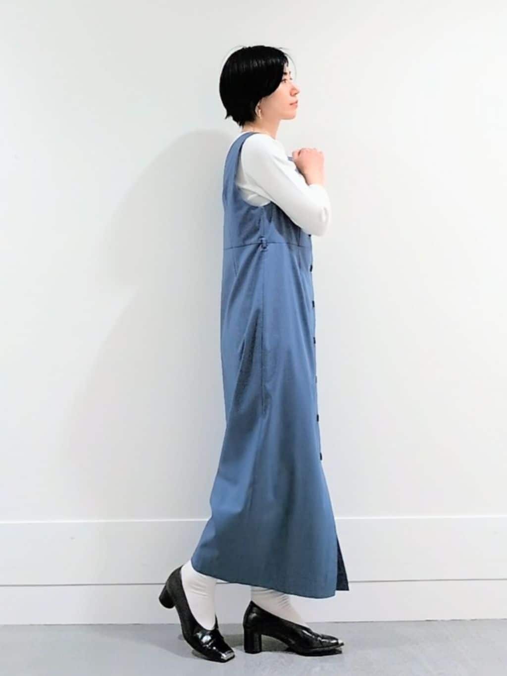 ミズタさんの「UNTITLED｜【洗える/七分袖】ボートネックコットンプルオーバー」を使ったコーディネート