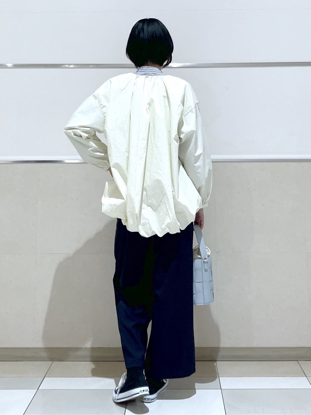 eriko さんの「Dessin｜【洗える】コットンナイロンバルーンヘムブルゾン」を使ったコーディネート