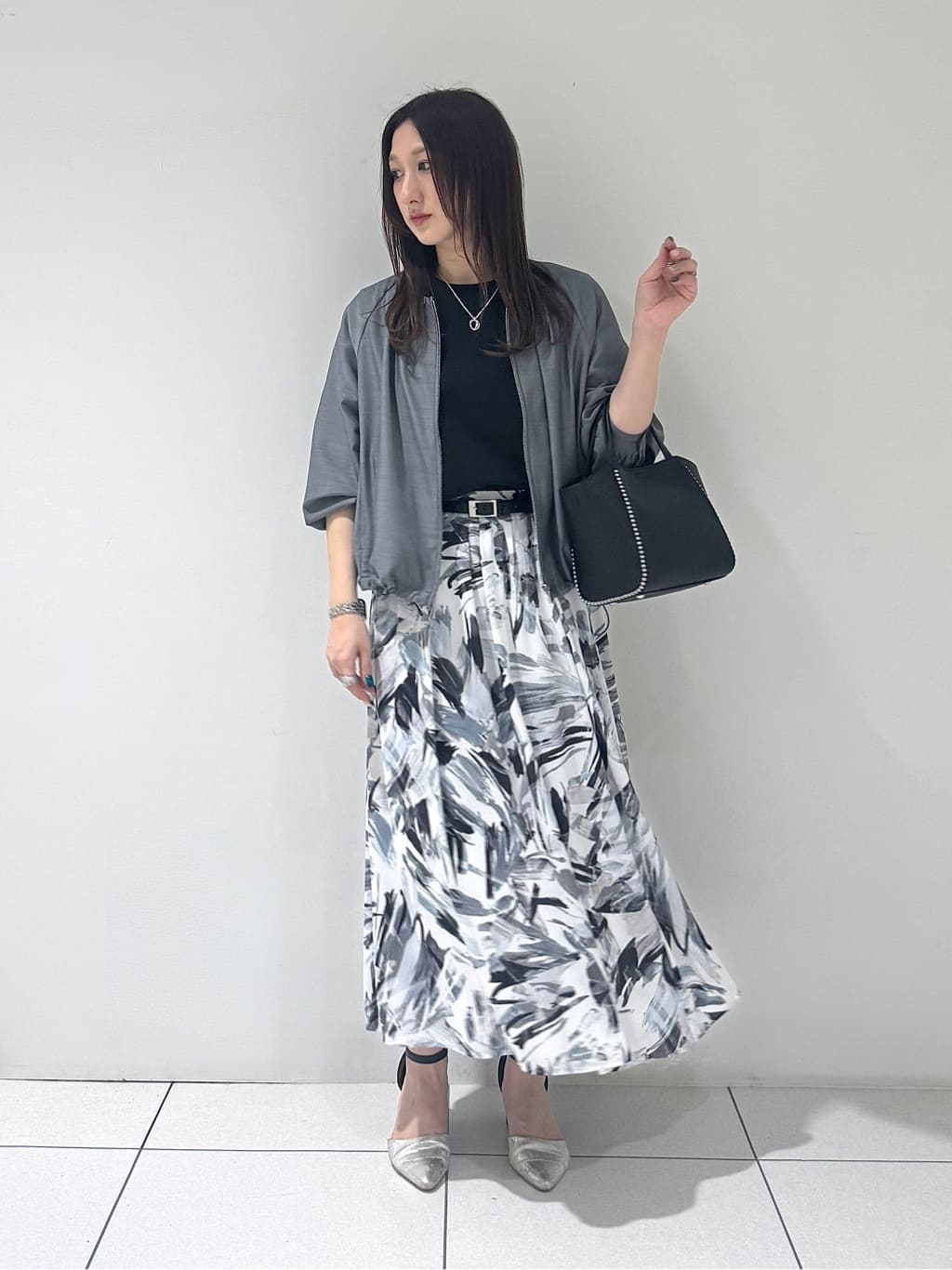 そんさんの「INDIVI｜【洗える／大人シアー】エアリー バルーンブルゾン」を使ったコーディネート
