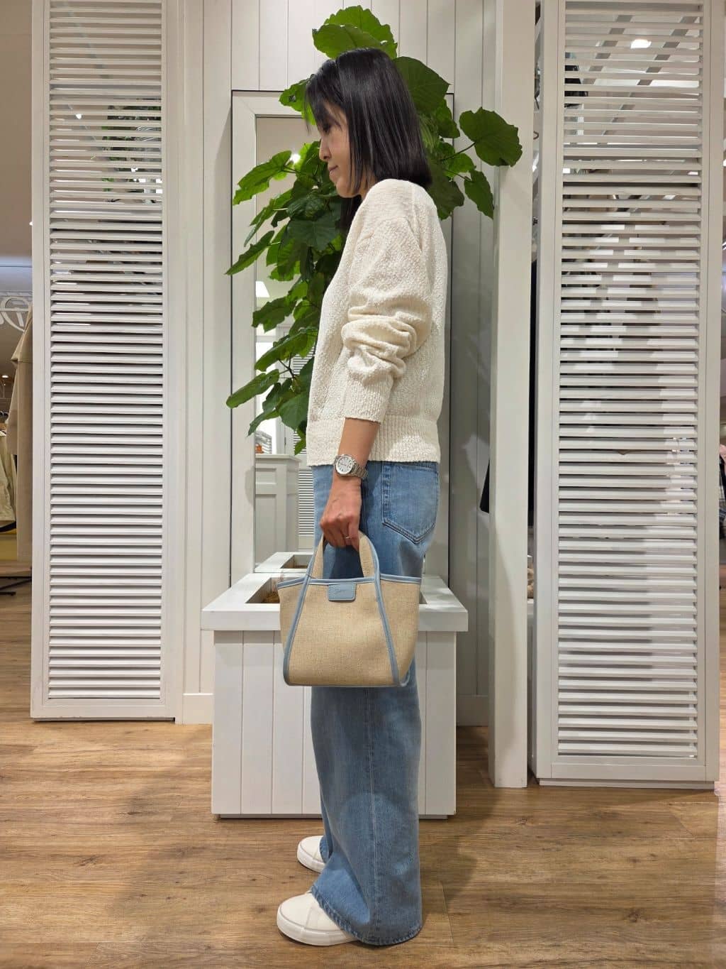 Yamadaさんの「Dessin｜【洗える】ローゲージコットンニット」を使ったコーディネート