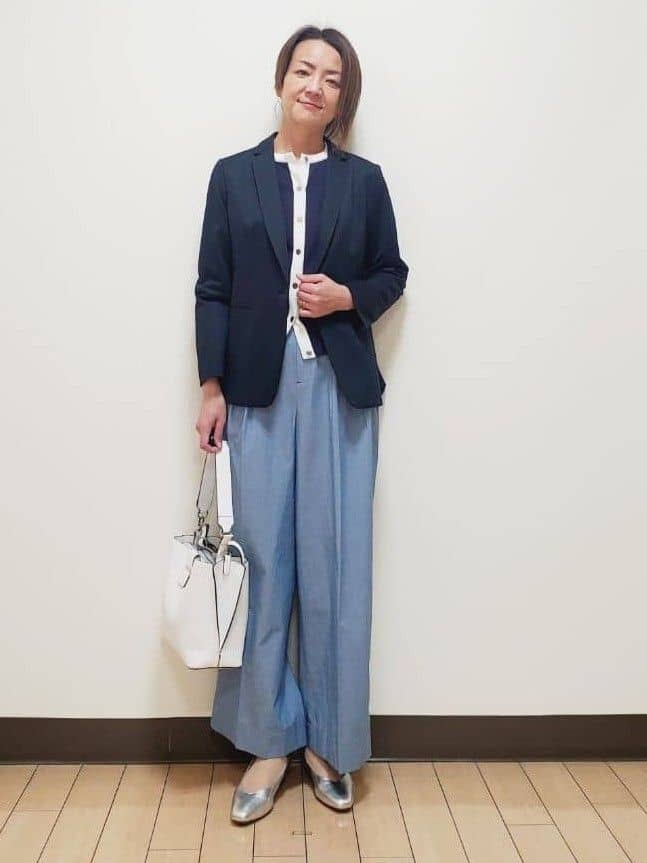 yuuさんの「Reflect｜【SS-4Lサイズ／UVカット／接触冷感】匠ジャケット／ロングテーラード」を使ったコーディネート