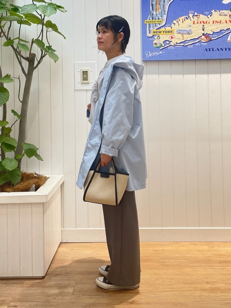 mikaさんの「Dessin｜【洗える】フードトレンチコート」を使ったコーディネート