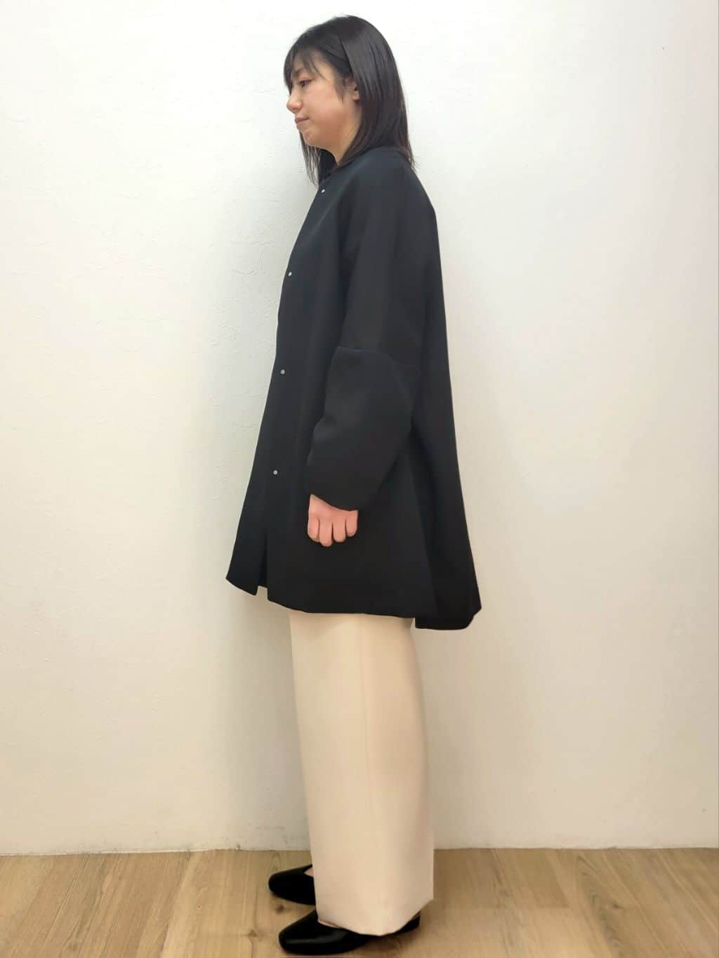 LISAさんの「OPAQUE.CLIP｜フォルムスリーブミドルコート【洗濯機OK】」を使ったコーディネート