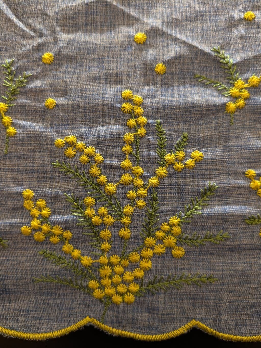 kuruさんの「SHOO･LA･RUE｜【晴雨兼用】ミモザ刺繍折りたたみ傘【because】」を使ったコーディネート