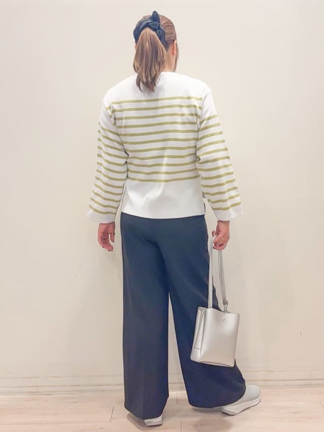 naoさんの「SHOO･LA･RUE｜【シュッと履ける】キラキラニットスリッポン」を使ったコーディネート