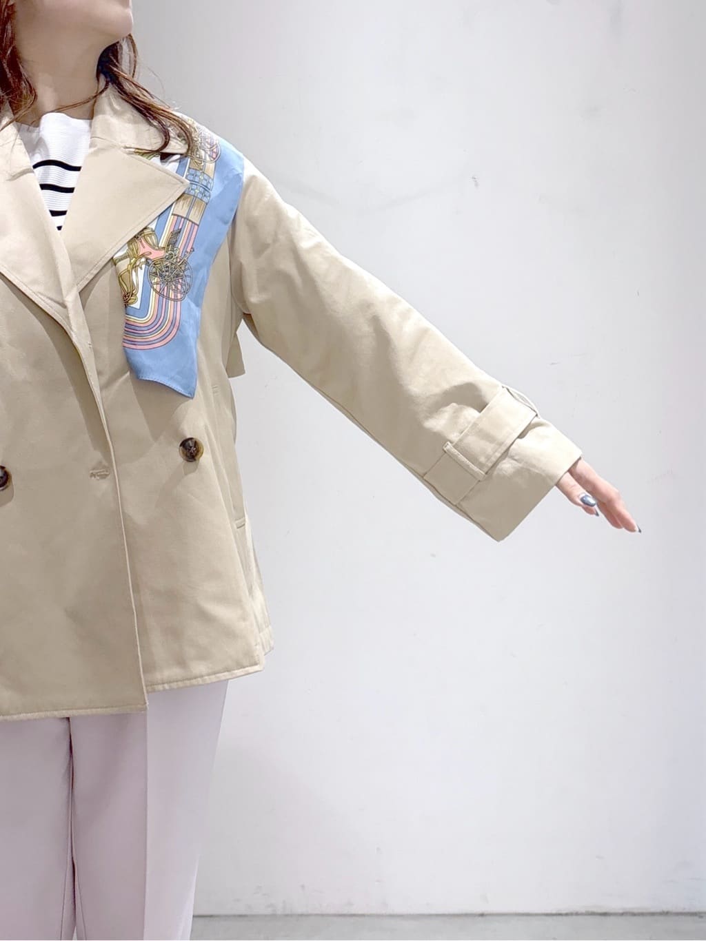 UDOさんの「OPAQUE.CLIP｜ミドルトレンチコート【洗濯機OK】」を使ったコーディネート