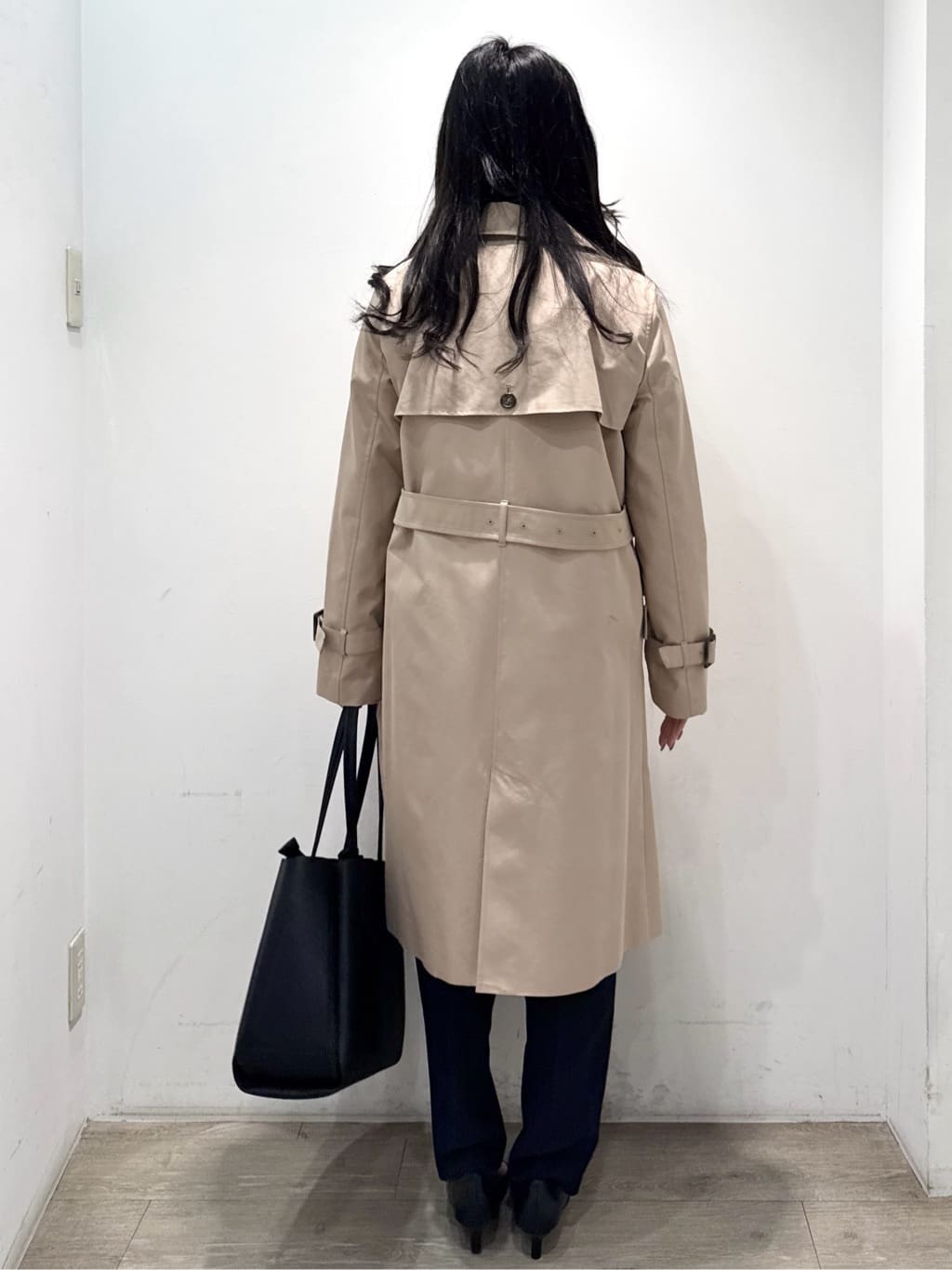 yuicciさんの「OPAQUE.CLIP｜撥水トレンチコート【洗濯機OK／花粉対応】《XS～3L》」を使ったコーディネート