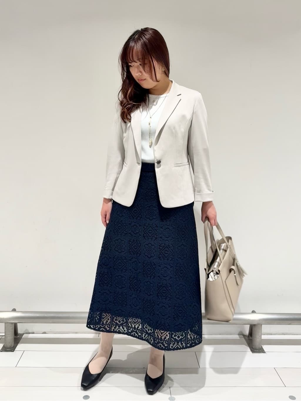 Azusaさんの「Reflect｜【SS-4Lサイズ／UVカット／接触冷感】匠ジャケット／ベーシックテーラード」を使ったコーディネート