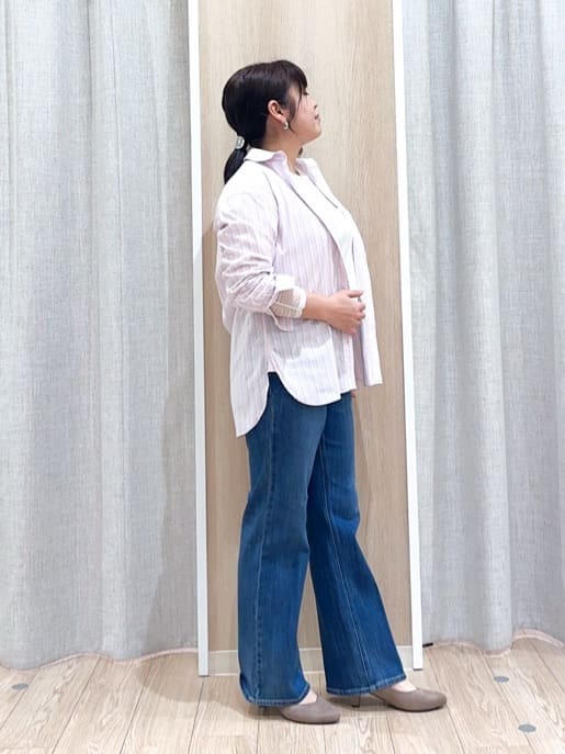 naoさんの「grove｜羽織としても大活躍！驚きの伸びを備えたコットンナイロンストレッチシャツ」を使ったコーディネート
