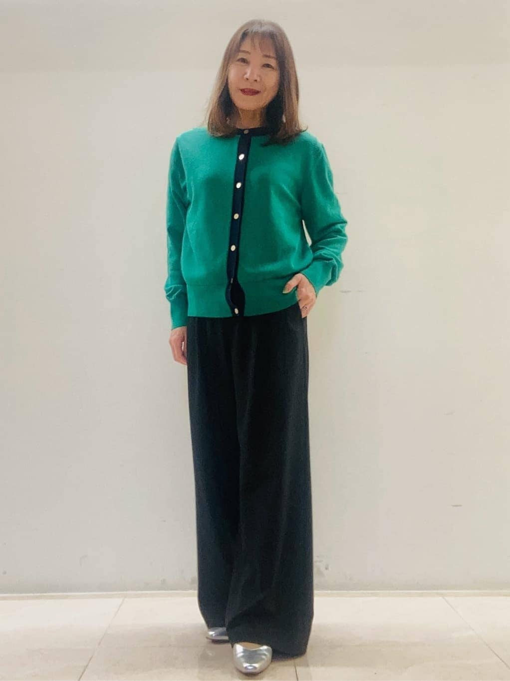 kurodaさんの「Reflect｜【アンサンブル可】バイカラーニット」を使ったコーディネート