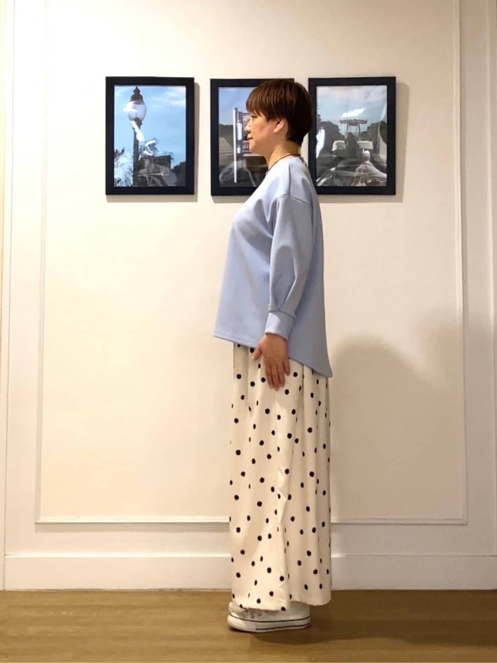 Hiroさんの「Dessin｜【洗える】8分袖ボンディングカットソー」を使ったコーディネート