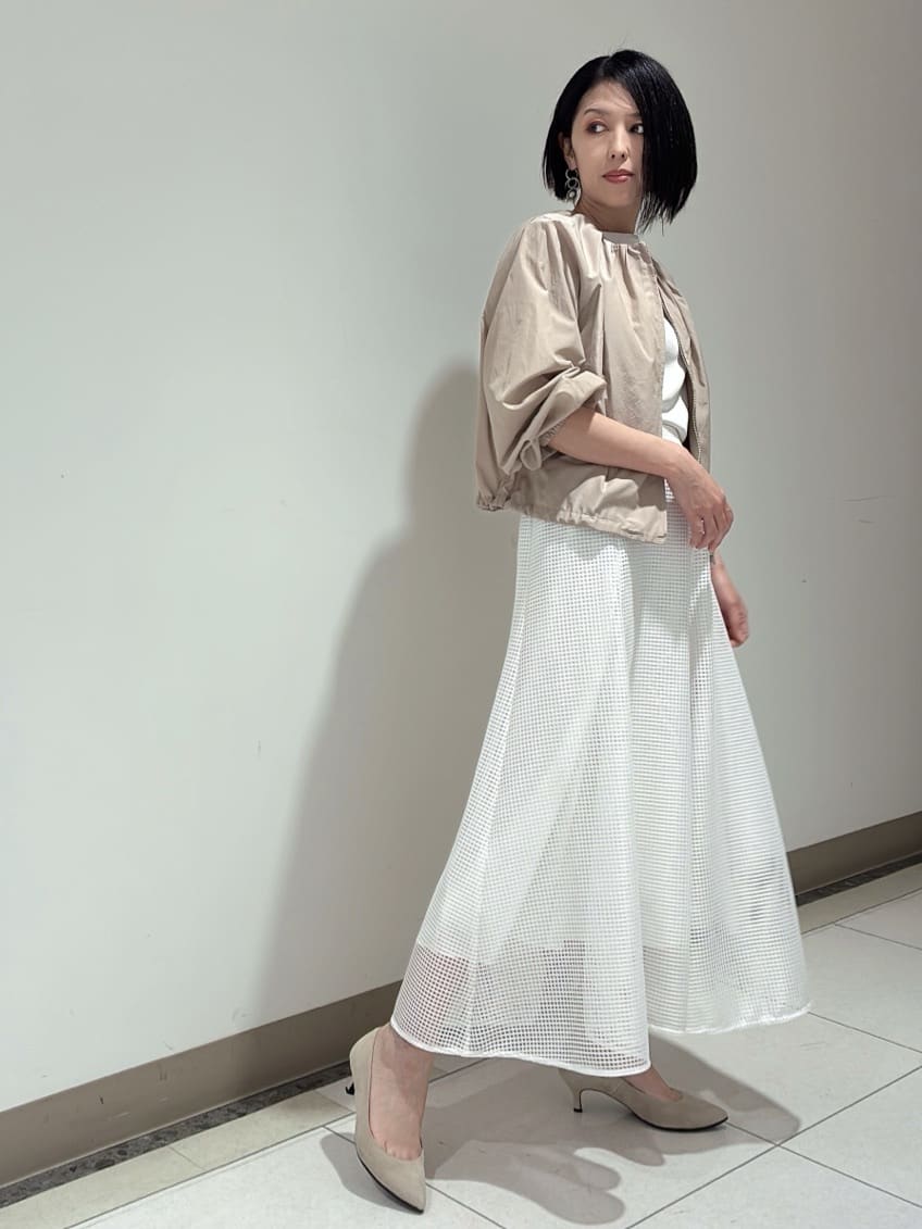 環さんの「UNTITLED｜【洗える/清涼感】袖スリットニットプルオーバー」を使ったコーディネート