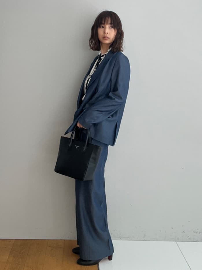 misaさんの「DRESSTERIOR｜【otonaMUSE5月号掲載/セットアップ可】テンセルデニムダブルジャケット」を使ったコーディネート