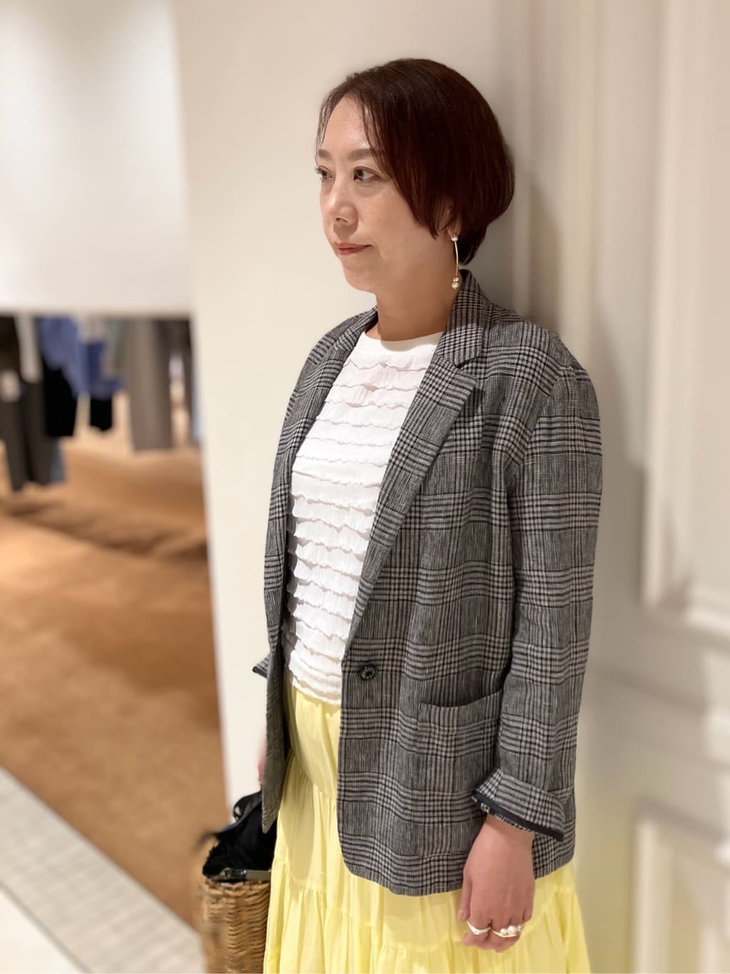 TAJIさんの「DRESSTERIOR｜【再入荷】コットンボイルティアードスカート」を使ったコーディネート