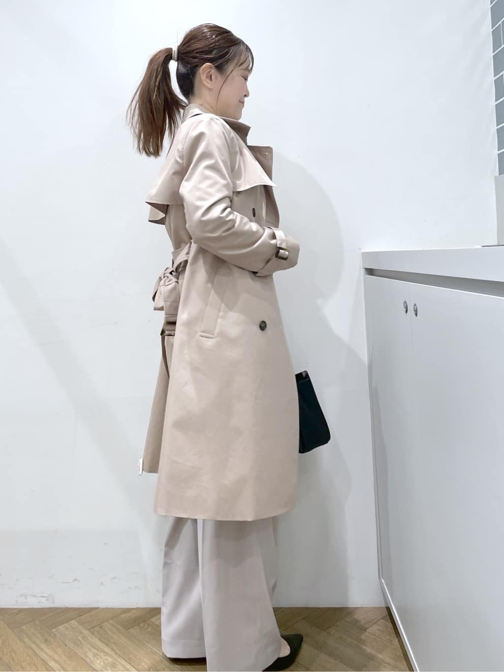 Junさんの「index｜フリルキーネックシャツ【洗濯機OK／イージーアイロン／防シワ】《XS～LL／7col》」を使ったコーディネート