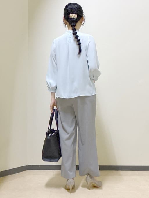  beni_gingerさんの「Reflect｜タックスタンドカラーブラウス」を使ったコーディネート