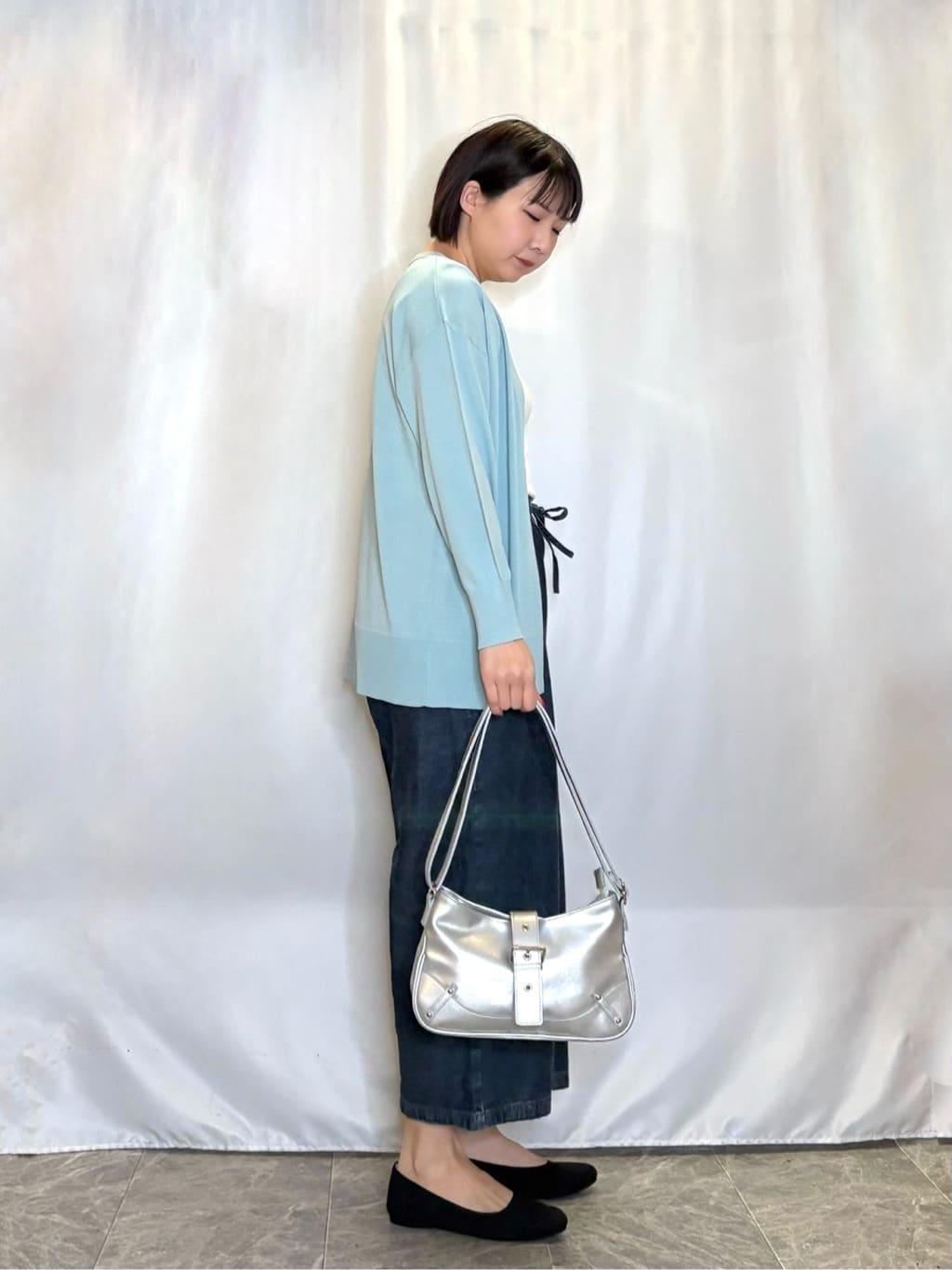 ネリさんの「SHOO･LA･RUE｜【洗濯機可/UV】さらっとしたタッチが心地よい ミドルカーディガン」を使ったコーディネート