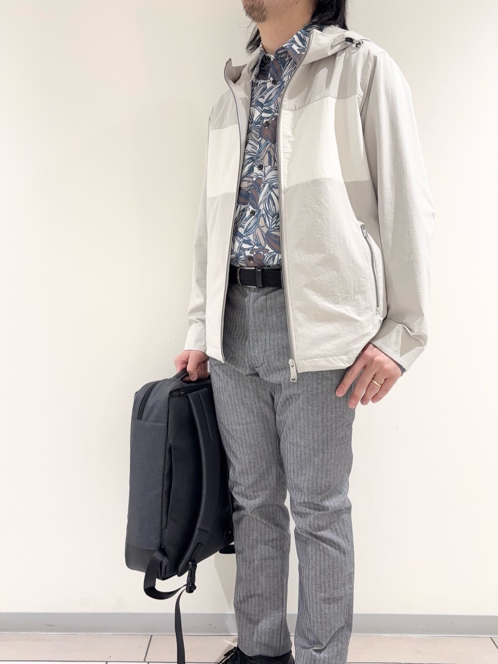 及川さんの「TAKEO KIKUCHI｜【KAJIF】フード ブルゾン」を使ったコーディネート