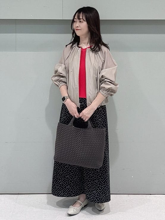 makiさんの「UNTITLED｜◆【セットアップ可/はっ水】シャイニータイプライターブルゾン」を使ったコーディネート